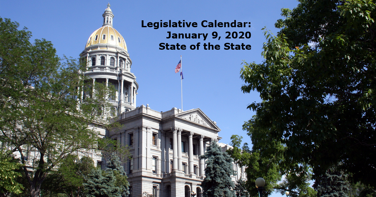 Colorado Legislative Calendar State of the State Colorado Citizens Press